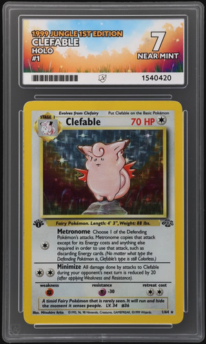 Clefable (1st Edition) graded ACE 7 for sale on eBay