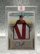 2024 Panini Boys SUmmer LETTER Patch Jersey Relic AUTO  Andrew Painter 23/49 Red
