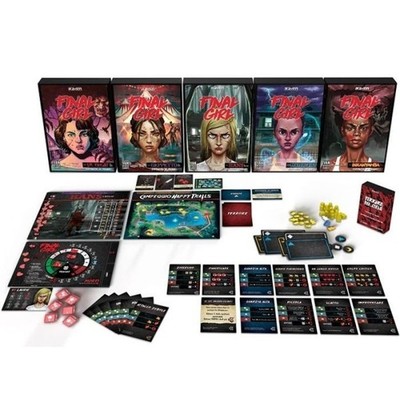 FINAL GIRL komplette erste Staffel + PROMO UND MINIATUREN Brettspiel IN ITALIEN