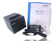 EPSON TM-T20II READYPRINT Thermal Receipt Printer M267D w/ Power & Manual Tested