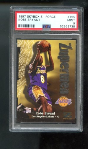 1997-98 Skybox Z-Force #195 Kobe Bryant PSA 9 Graded Card NBA Zupermen ZForce