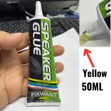 FIXWANT Black / Transparent Loud Speaker Repair Glue Foam Side Dust Cap Rubber E