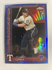 2025 Topps Update Chrome BLAINE CRIM Rookie Card Blue Refractor /150 #USC83