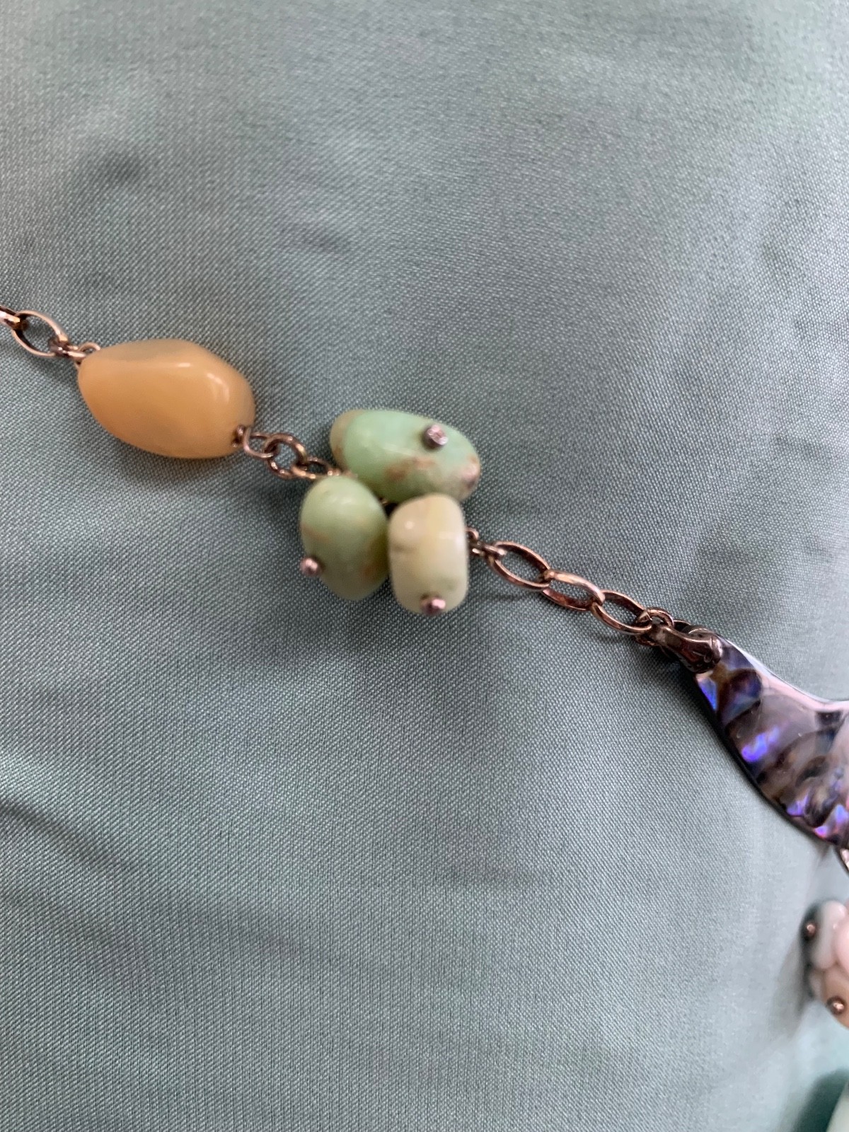 Claude Dasque Signed Silver, Abalone Shell, and A… - image 5