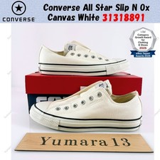 Converse All Star Slip N Ox Canvas White 31318891 Men's Size