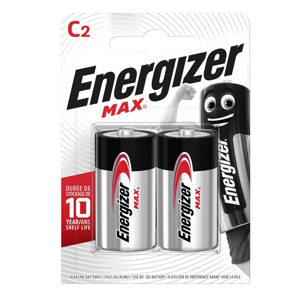 Energizer Max Lr14 Batteria 1/2 Torcia (C) Alcalina/Manganese 1.5 V 2 Pz. - Immagine 3