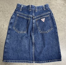 Vintage George Marciano For Denim Skirt Guess Women Size 27 High Waist