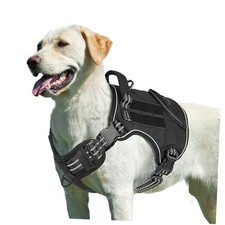 arge Dog Harness No Pull Tactical Dog Harness with Handle  Front Clip, L
