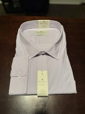 Oak Hill DXL Non Iron Dress Shirt Mens 22 34/35 Purple Classic Fit NWT