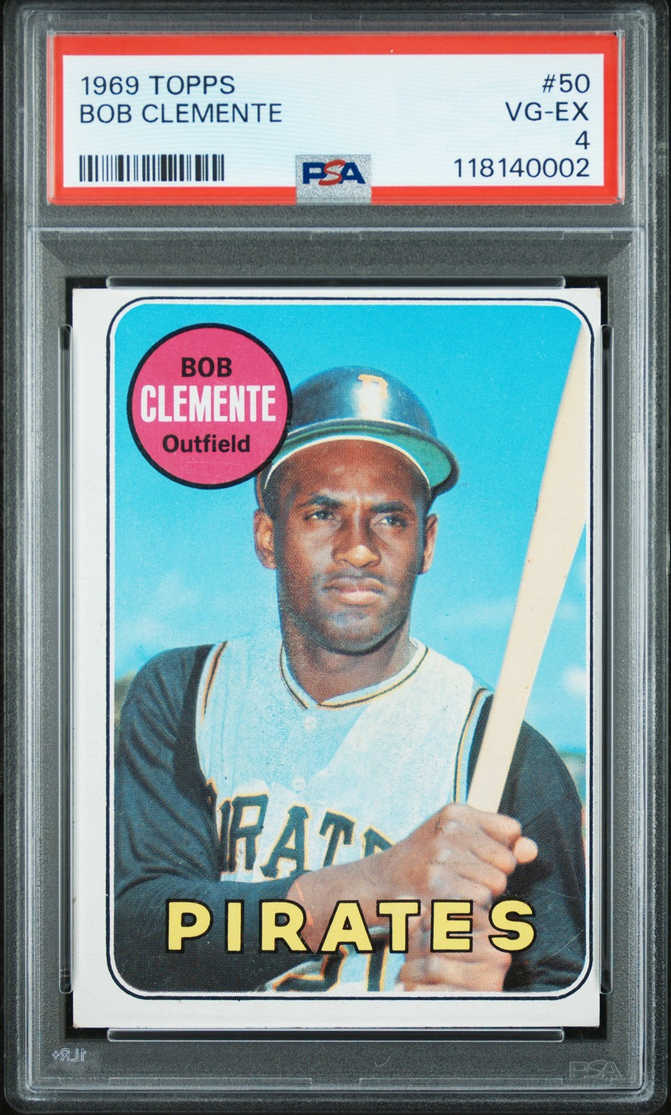 1969 Topps 50 Bob Clemente - PSA 4 VGEX JUST GRADED