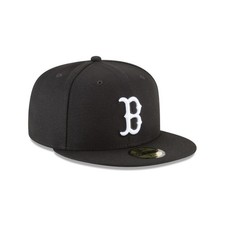 New Era 59Fifty Black/White Boston Red Sox Gray Under Visor - NWT - 7 1/4