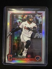 🔥Carlos Santana 2025 Topps Chrome Update #USC11 Refractor Guardians