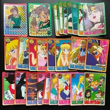 Bandai Carddass Sailor Moon Trading Cards 50 Card Set Vintage Authentic
