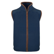 Hazy Blue Bentley Gilet Fleece Bodywarmer Full Zip Country Waistcoat XS-5XL