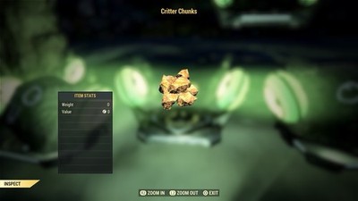 FALLOUT 76   VERY RARE Displayable Critter Chunks Misc PS4/PS5