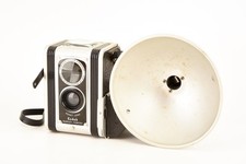 Kodak Duaflex 620 Roll Film Camera with Kodet Lens and Flash WORKS V21