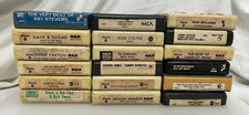 Lot of 49 8-track Tapes Haven't Been Tested, Country, Gospel, Rock, Head Cleaner