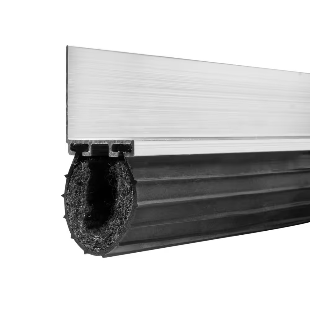 Rodent Block Garage Door Bottom Seal Kit with 1-3/8 In. Aluminum Retainer And