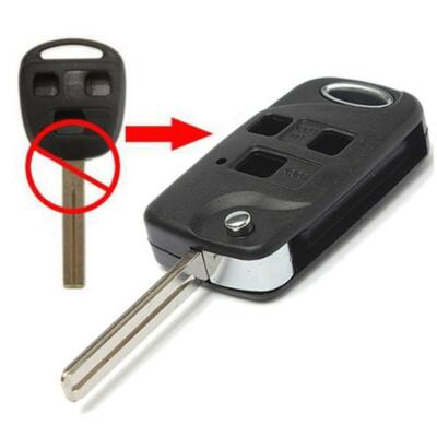Chiave Fob Case, 3 Button Car Sostituire Remote Key Telecomando Chiave Fob Case Cover per IS200 GS300 LS200 RX300