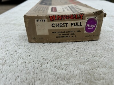 Vintage Whitely Chest Pull Muscle Builder SAF-TEE Handle 5 Springs