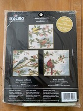 Bucilla Birds and Blossoms 43210 Counted Cross Stitch Kit 2002 New