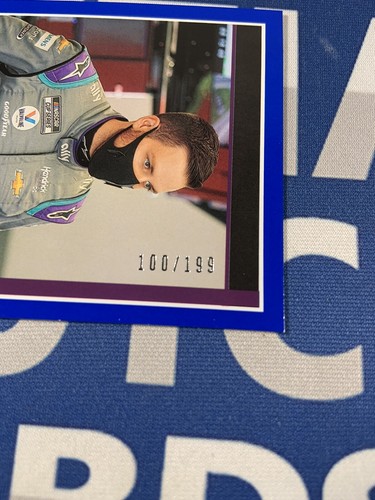 2021 Panini Chronicles Score Racing Blue /199 Alex Bowman #5 - Picture 2 of 3