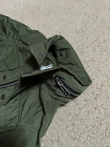 ZADIG & VOLTAIRE Parka hooded Jacket Kids Boys green full zip button hoodie - Picture 3 of 17