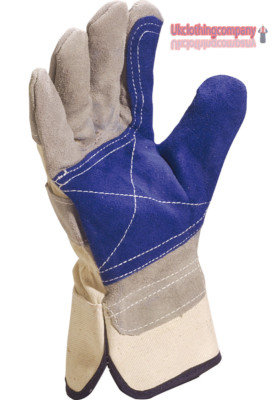 Deltaplus Rindsleder Split Leder Arbeit Wear Safety Mechanisch Schutz Handschuhe