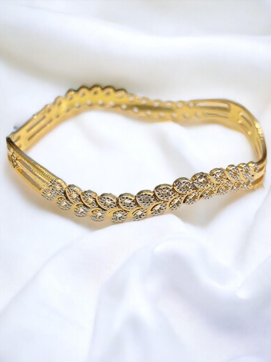 Magnificent Handcrafted Dubai Women Bangle Bracelet 916 Stamped