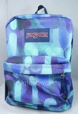 New Jansport Superbreak Classic Backpack Multi Lava Lamp School Bag Blue Green