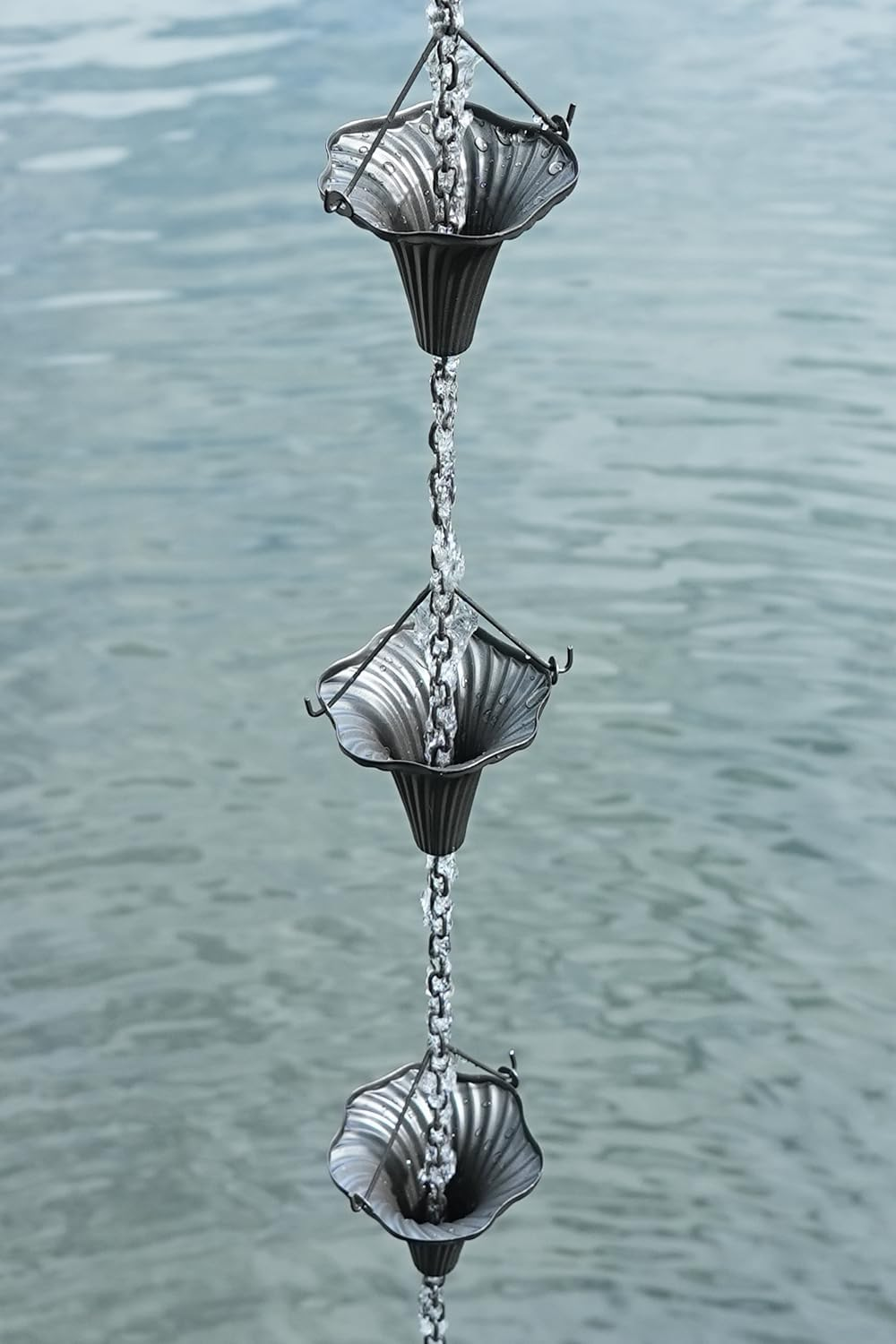 8.5FT Rain Chain, Rain Chains for Gutters,Functional Downspouts Chain