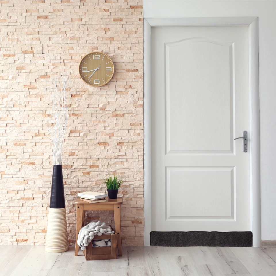 Tür Zugluftstopper Windstopper 100cm anthrazit für Türen Dichtung Rolle Durchzug - Bild 2 von 4