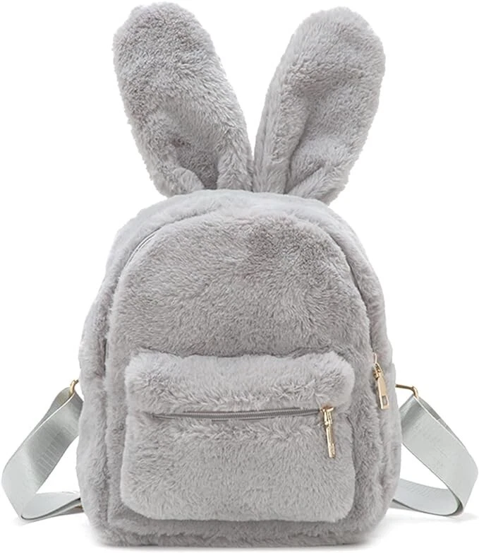 Cute fluffy cheap backpacks