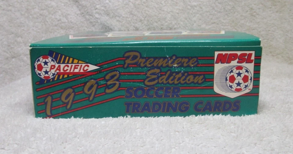 Caja de 36 Pacific NPSL Premiere Ed 1993 nuevas y selladas de fábrica Paquetes de tarjetas de fútbol Foto 3 de 4