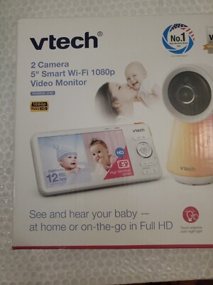 Vtech 2-Camera 5in Smart WIFI 1080p Pan & Tilt Monitor RM5856-2HD 