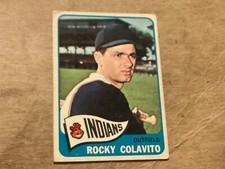 1965 Topps Baseball Card #380 Rocky Colavito - New Mint - Great Corners -