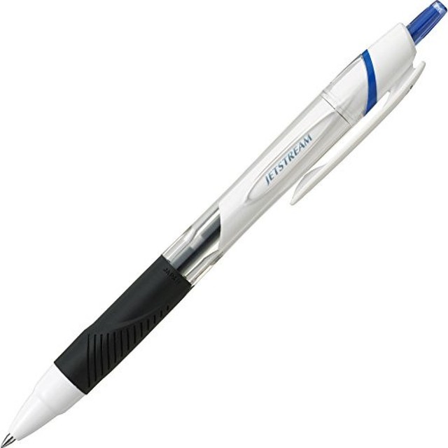 Uni Jetstream Standard Ballpoint Pen 0.5 mm Blue Ink White Body