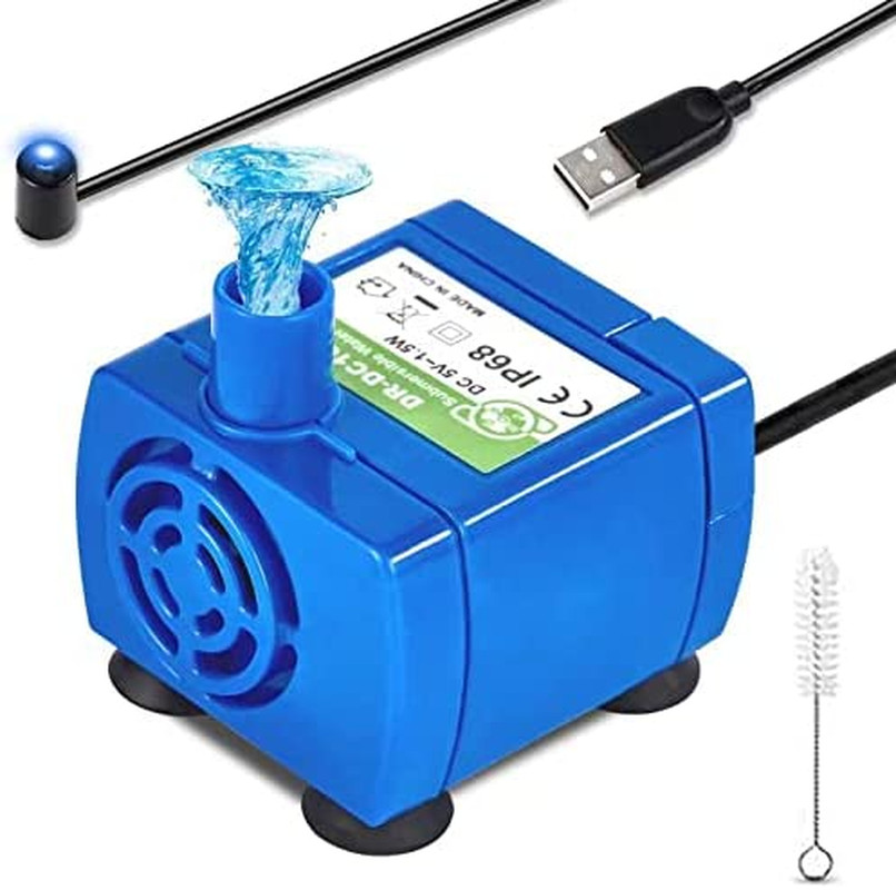 Cat Water Fountain Pump Replacement Pumps DRDC160 Motor Round Cubic