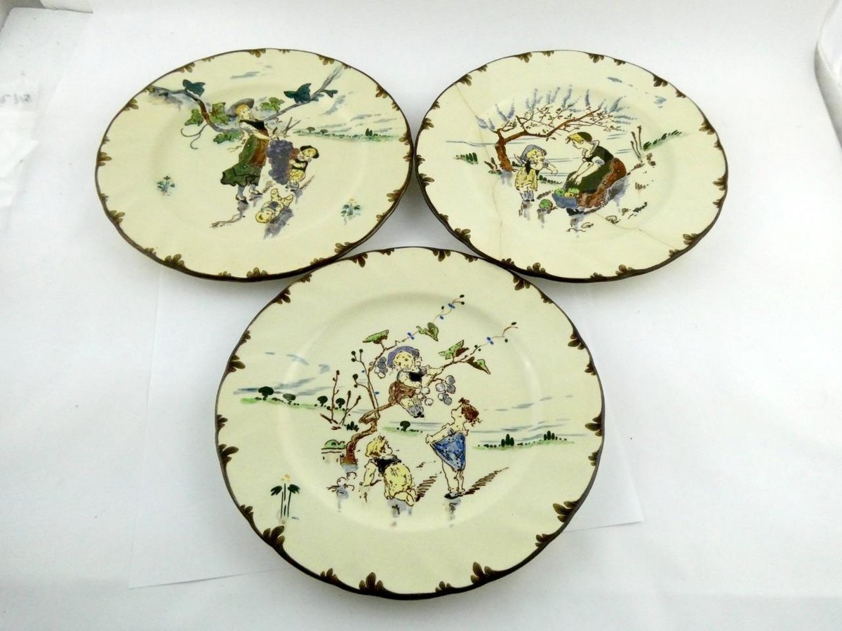 French Antique Creil et Montereau Hand Decorated Richard Froment 3