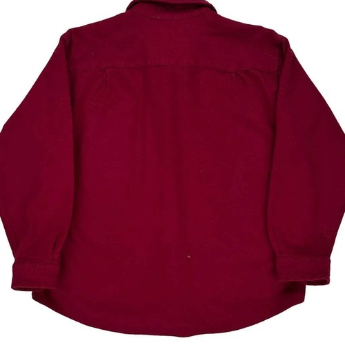 Elbow Patches Pendleton Flannel Shirt - XL Red Wool - Picture 7 of 7
