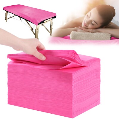 KORTMD Disposable Bed Sheets 10 Pcs 28'' x 63'' Massage Table Sheets Non Woven