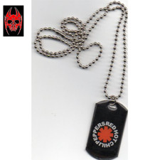 Collana con ciondolo in acciaio piastrina militare 5X2,5 cm RHCP platelet