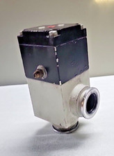 Leybold 297 22 B1 RIGHT ANGLE AIR OPERATED VACUUM VALVE - KF QUICK CONNECT
