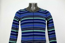 Talbots blusa pullover donna manica lunga a righe taglia LP