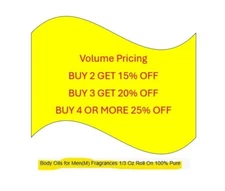 MEN (M) Body Oil Fragrances 10 ml