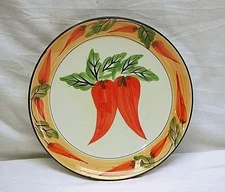 Southwest Style Hot Red Chili Peppers 8-3/8" Salad Plate Kitchen Tool Decor a