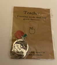 Teacher Thank You For Helping Me Grow Learn Keychain Key Chain