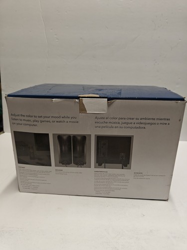 Insignia NS-5004BT 2.1 Bluetooth Lighted Speaker Speakers - Black (3 Pieces) - 第 4/4 張圖片