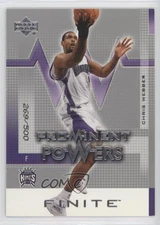 2003-04 Upper Deck Finite Prominent Powers 269/500 Chris Webber #315 HOF 3k9