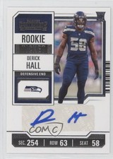 2023 Panini Contenders Rookie Ticket Derick Hall #231 Auto 9s2